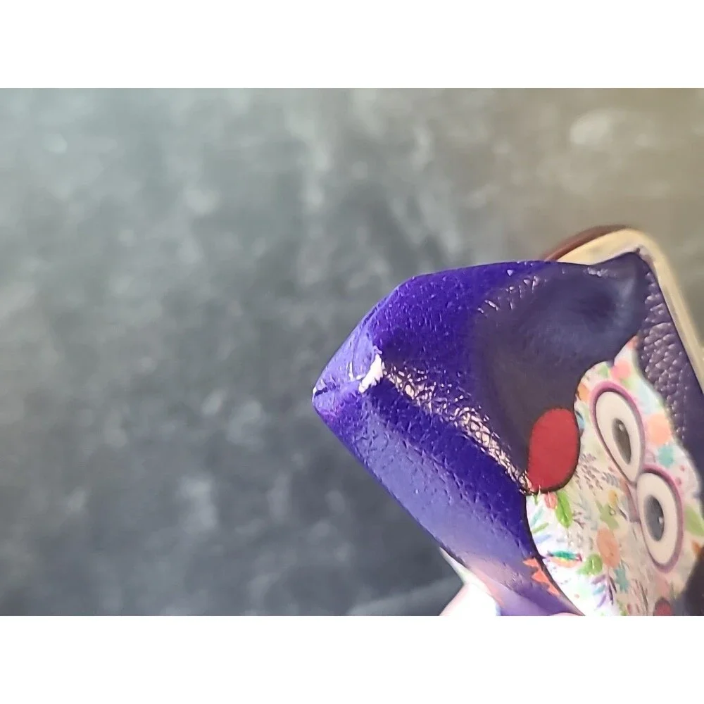 Purple Owl Coin Purse, USED